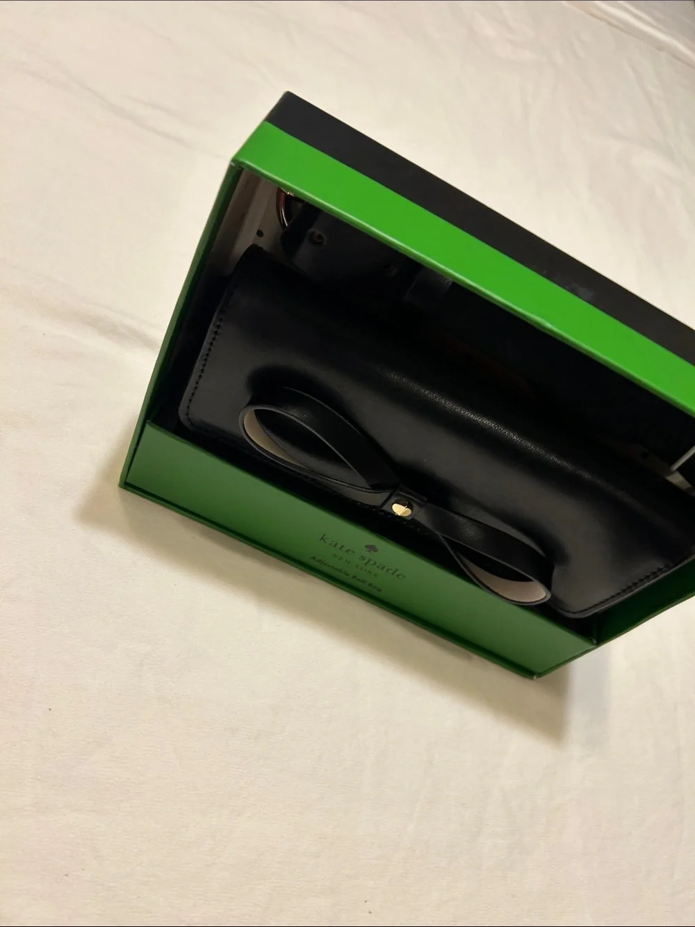 kate spade Black Leather Bow Card & Key Holder